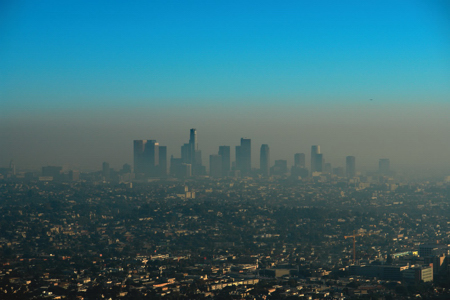 City smog (haze).