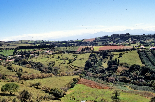 Coast Rica landscape on way to Arenal.