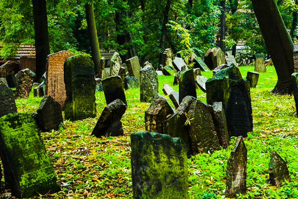 Old Jewish Cemetry in Prague.