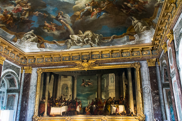 Hercules drawing room in the Versailles Palace, France.