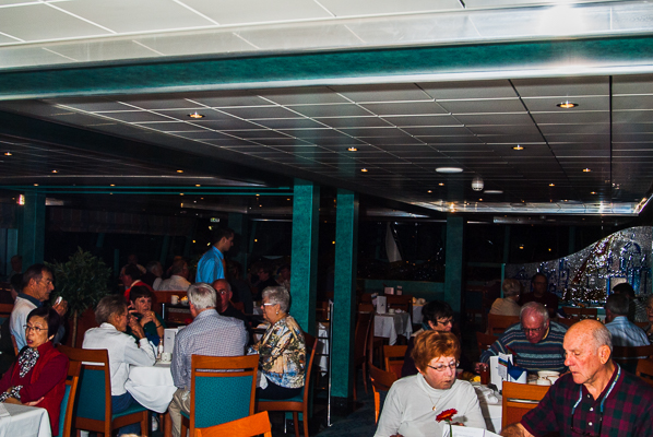 Dining on the Ship Avalon Tapestry.