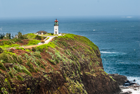 lighthouse at Kilauea Point in the National Wildlife Refuge in Kauai.