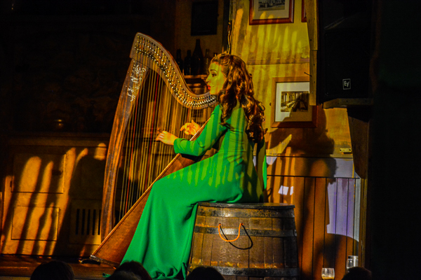 Traditional Irish music peformed durning dinner at Taylor's Three Rock Pub in Dublin, Ireland.